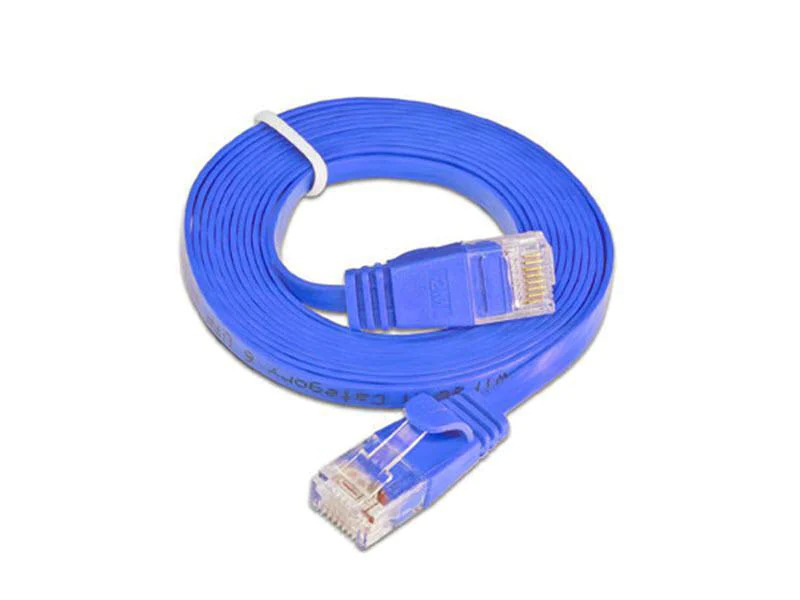 SLIM Slimpatchkabel  Cat 6, UTP, 10 m, Blau