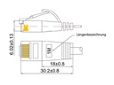 SLIM Slimpatchkabel  Cat 6, UTP, 10 m, Orange