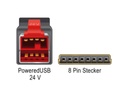 Delock USB 2.0-Kabel Powered USB 24Volt - 8Pin 5 m