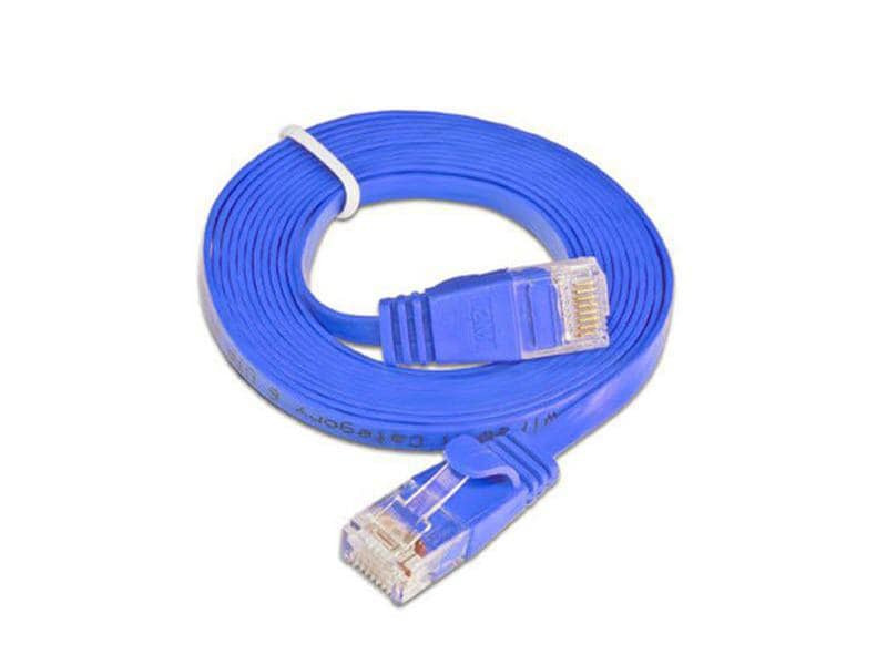 SLIM Slimpatchkabel  Cat 6, UTP, 15 m, Blau