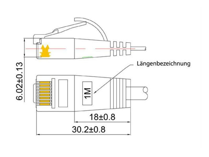 SLIM Slimpatchkabel  Cat 6, UTP, 15 m, Blau