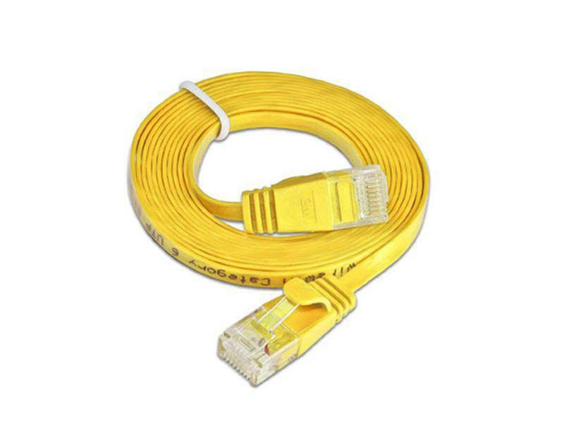 SLIM Slimpatchkabel  Cat 6, UTP, 15 m, Gelb