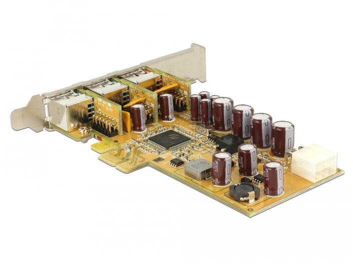 Delock PCI-Express-Karte 89655 PoweredUSB - 1 x 24 V + 2 x 12 V