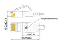 SLIM Slimpatchkabel  Cat 6, UTP, 15 m, Weiss