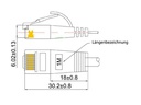 SLIM Slimpatchkabel  Cat 6, UTP, 2 m, Rot
