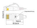 SLIM Slimpatchkabel  Cat 6, UTP, 2 m, Schwarz
