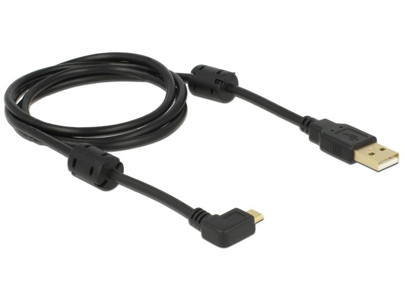 Delock USB 2.0-Kabel 270°gewinkelt USB A - Micro-USB B 1 m