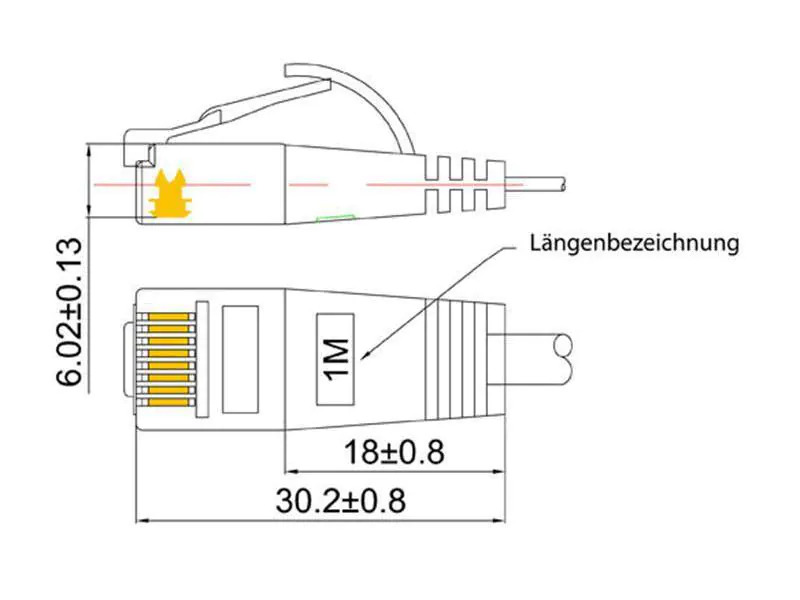 SLIM Slimpatchkabel  Cat 6, UTP, 2 m, Violett