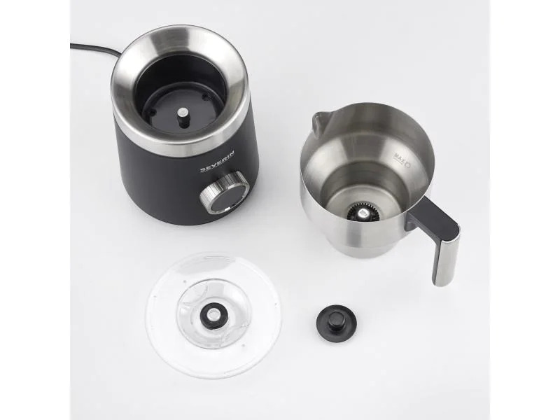 Severin Milchschäumer SM 3587 Silber/Schwarz