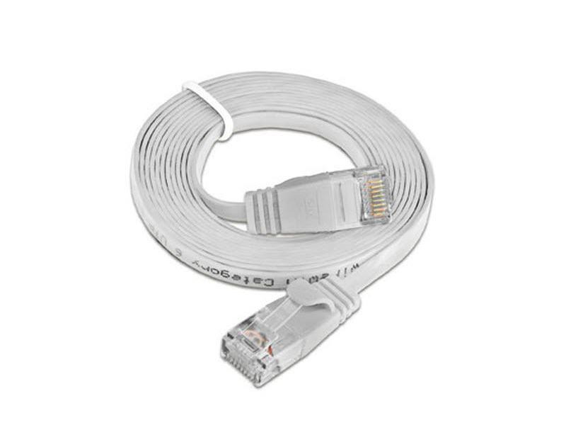 SLIM Slimpatchkabel  Cat 6, UTP, 2 m, Weiss