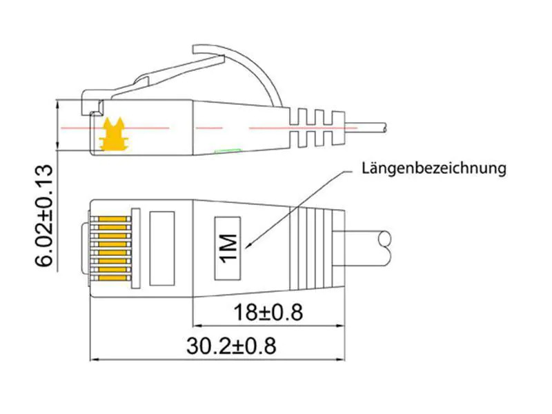 SLIM Slimpatchkabel  Cat 6, UTP, 2 m, Weiss