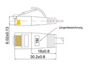 SLIM Slimpatchkabel  Cat 6, UTP, 2 m, Weiss