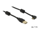 Delock USB 2.0-Kabel 270°gewinkelt USB A - Micro-USB B 1 m