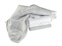 MAKIAN Mulltuch 4-er Set 70 x 70 cm Hellgrau und Weiss Sterne