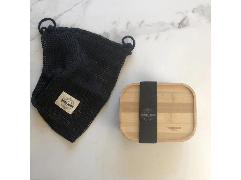 Yummii Yummii Deckel Lid Medium Bambus, Mocca