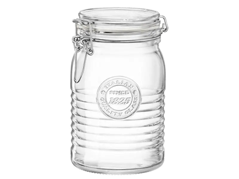 Bormioli Rocco Einmachglas Officina 1825 1000 ml, 6 Stück 