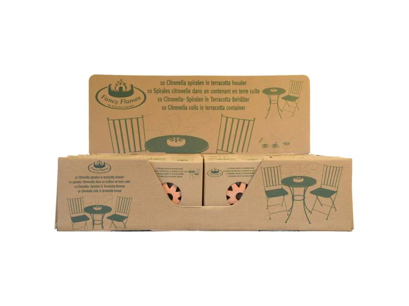 Esschert Design Insektenabwehr Citronella Spiralen in Terrakotta