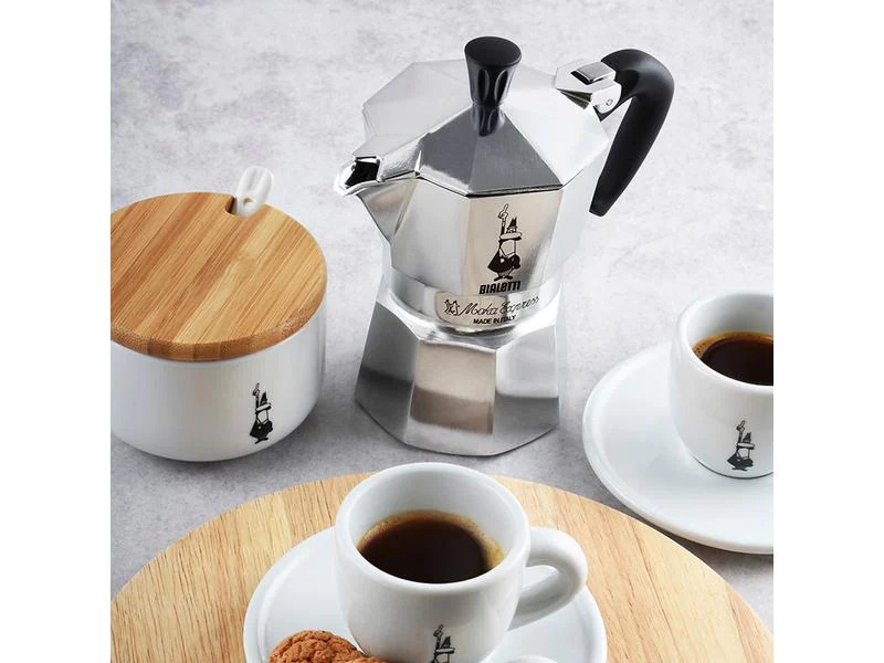 Bialetti Espressokanne Moka Express 1 Tassen, Schwarz