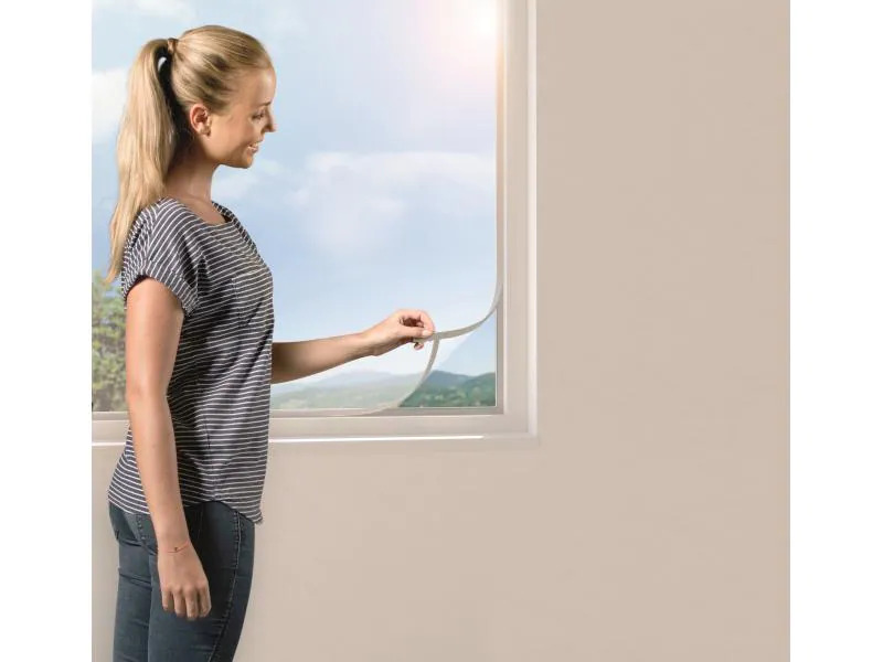 Windhager Fliegengitter Open UP 130 x 150 cm Weiss