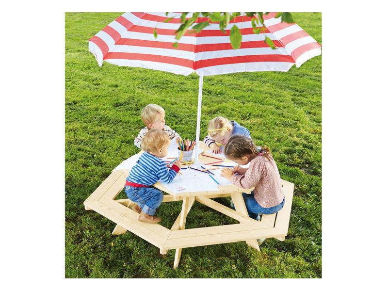 Pinolino Gartenbank Kindersitzgarnitur Nicki 6-Eck