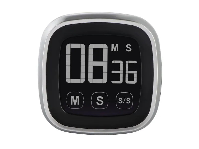 Xavax Küchentimer Touch Schwarz/Silber