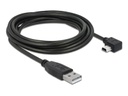 Delock USB 2.0-Kabel 90°gewinkelt USB A - Mini-USB B 3 m