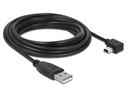 Delock USB 2.0-Kabel 90°gewinkelt USB A - Mini-USB B 5 m