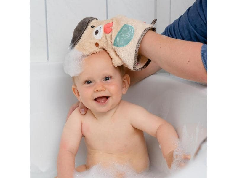 fehn Baby-Waschhandschuh Bär Bruno