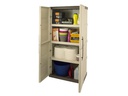 Art Plast Gartenschrank Taupe/Elfenbein