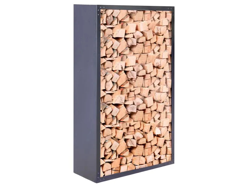 Innovesta Holzregal Metall, L 94 x B 35 x H 149 cm, Schwarz