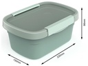 Rotho Vorratsbehälter Eco 1.5 l, Grün