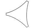Perel Sonnensegel 360 cm, Dreieck