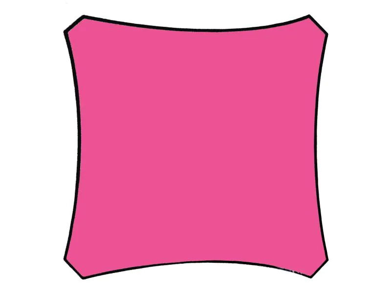 Perel Sonnensegel 360 cm, Quadratisch