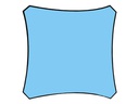 Perel Sonnensegel 360 cm, Quadratisch