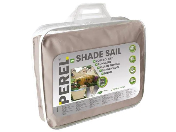 Perel Sonnensegel 360 cm, Quadratisch