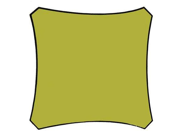 Perel Sonnensegel 360 cm, Quadratisch