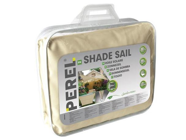 Perel Sonnensegel 500 cm, Quadratisch