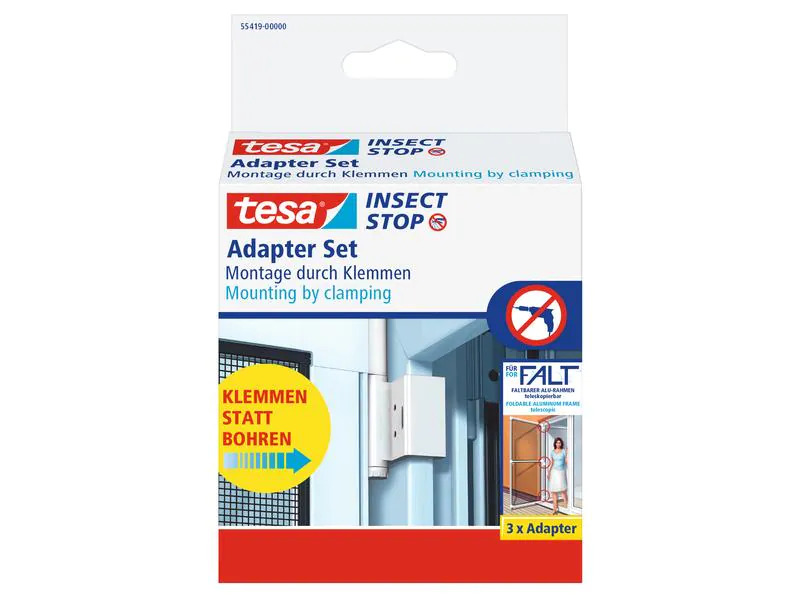 tesa Adapter Set Insect Stop Weiss