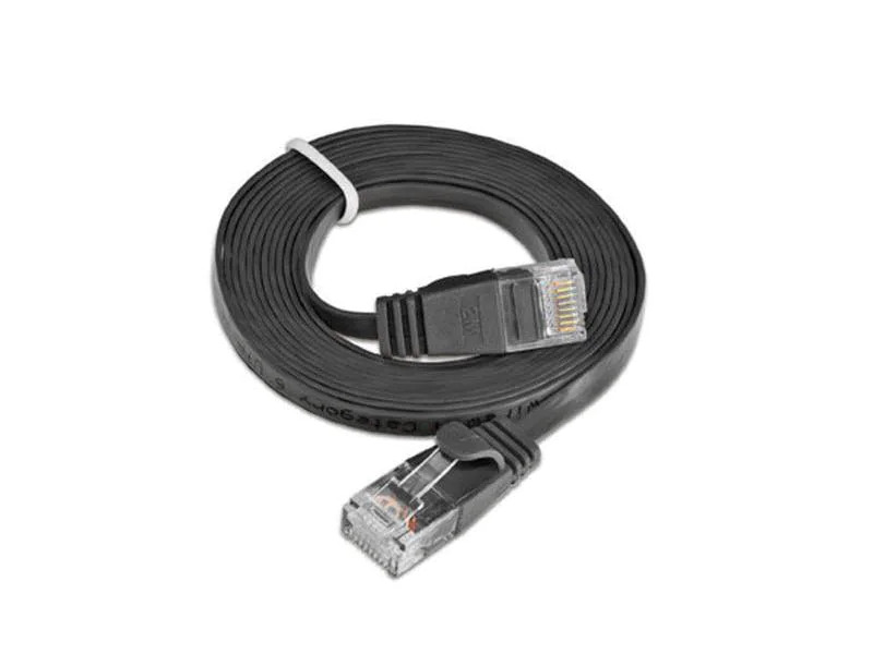 SLIM Slimpatchkabel  Cat 6, UTP, 20 m, Schwarz
