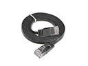 SLIM Slimpatchkabel  Cat 6, UTP, 20 m, Schwarz