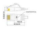 SLIM Slimpatchkabel  Cat 6, UTP, 25 m, Orange