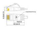 SLIM Slimpatchkabel  Cat 6, UTP, 25 m, Rot