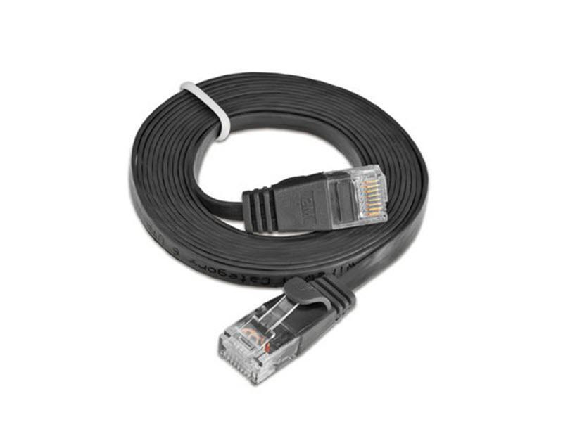 SLIM Slimpatchkabel  Cat 6, UTP, 25 m, Schwarz