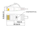SLIM Slimpatchkabel  Cat 6, UTP, 5 m, Gelb