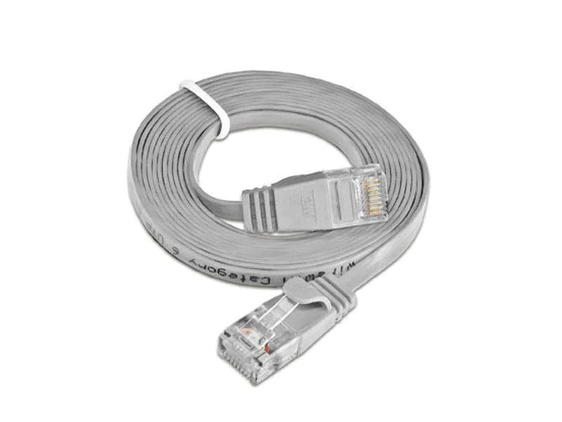 SLIM Slimpatchkabel  Cat 6, UTP, 5 m, Grau