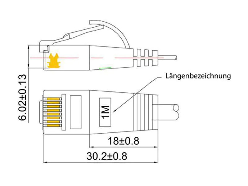 SLIM Slimpatchkabel  Cat 6, UTP, 5 m, Schwarz