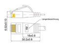 SLIM Slimpatchkabel  Cat 6, UTP, 5 m, Schwarz