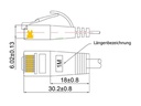 SLIM Slimpatchkabel  Cat 6, UTP, 5 m, Violett