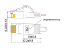 SLIM Slimpatchkabel  Cat 6, UTP, 5 m, Weiss