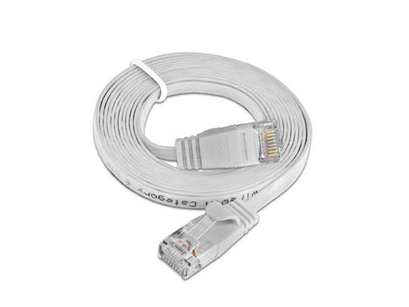 SLIM Slimpatchkabel  Cat 6, UTP, 5 m, Weiss